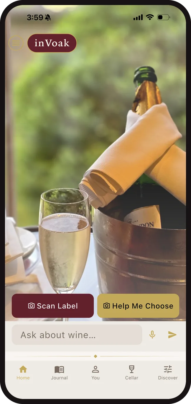Asking the inVoak sommelier a question